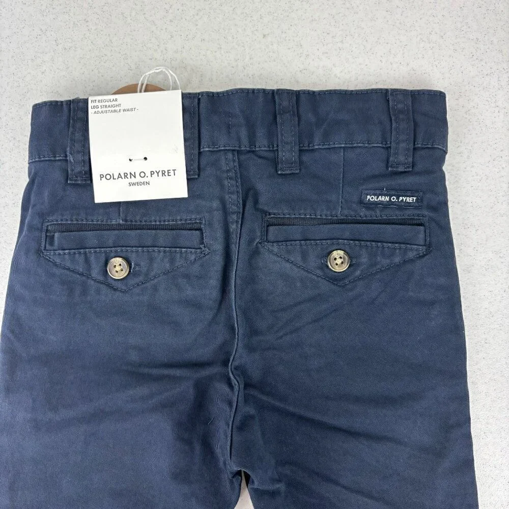 Polarn O. Pyret Regular Straight Leg Pants Navy NWT 9-12M